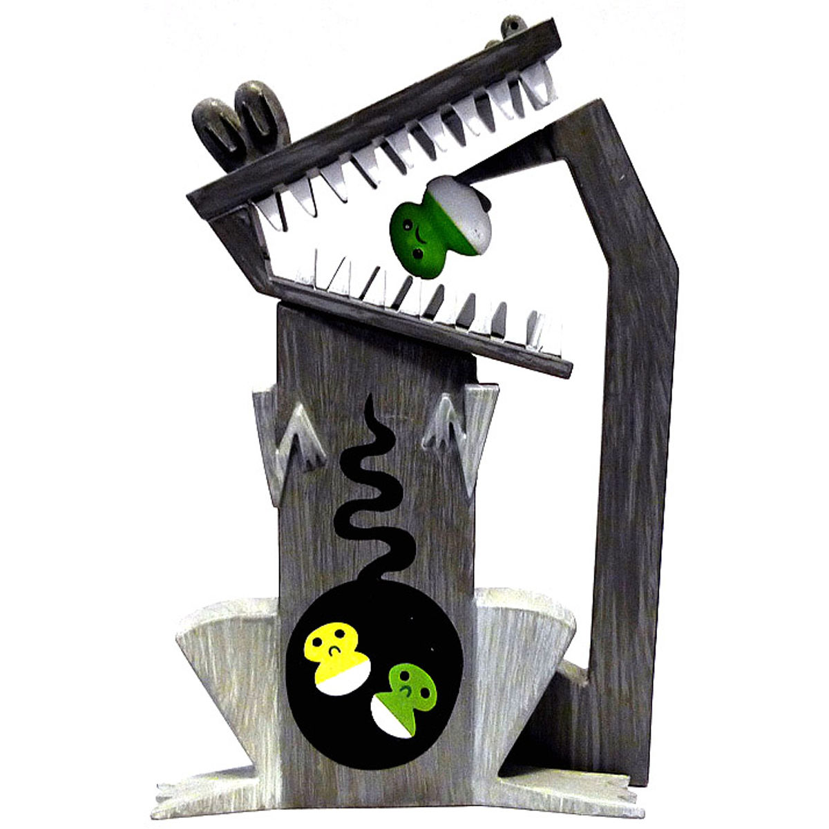 Baby Eating Crocodile - Grey