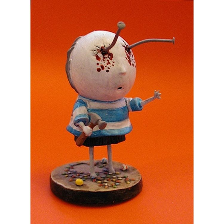 the boy with nails in his eyes by Tim Burton