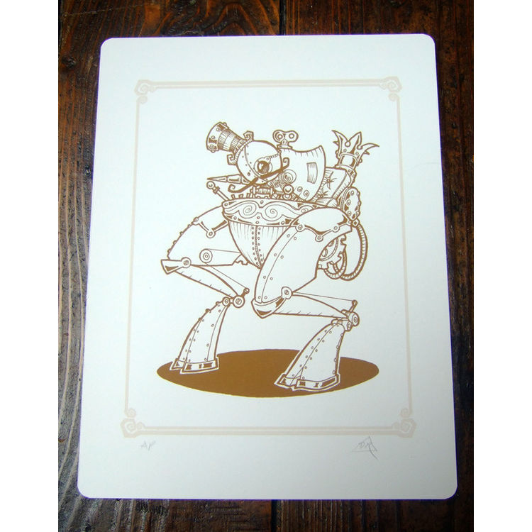 Hooved Walker Mechtorian Print by Doktor A