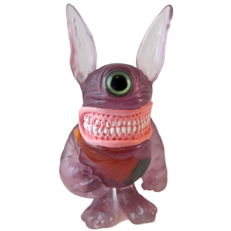 Clear Dark Purple Meatster Bunny by Motorbot (Kevin Olson)