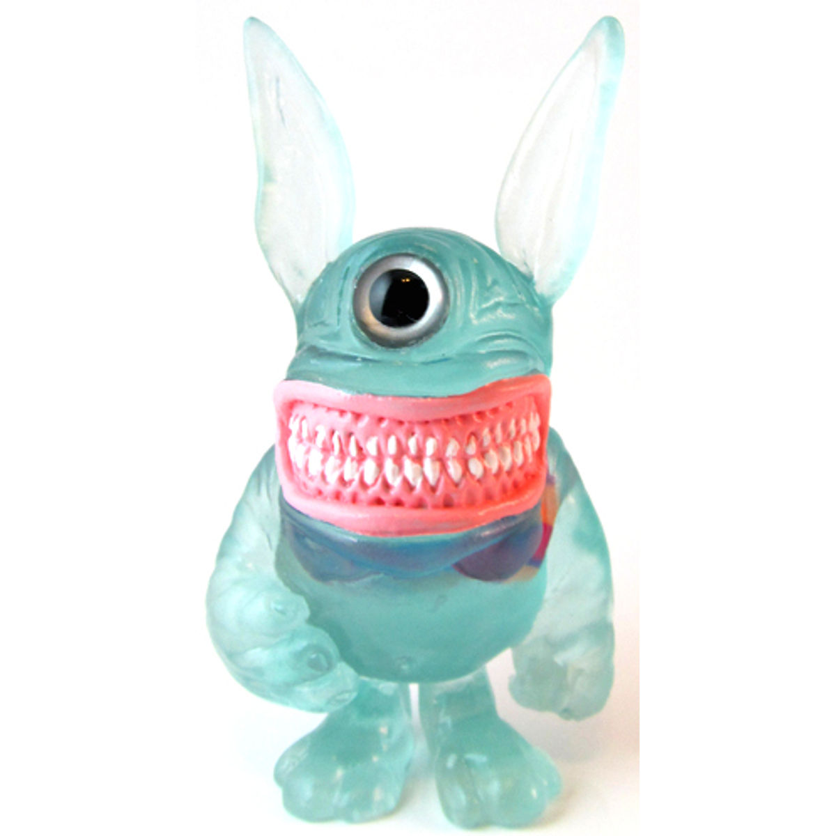 Clear Turquoise Meatster Bunny