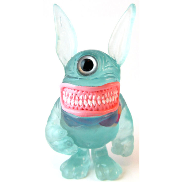 Clear Turquoise Meatster Bunny by Motorbot (Kevin Olson)