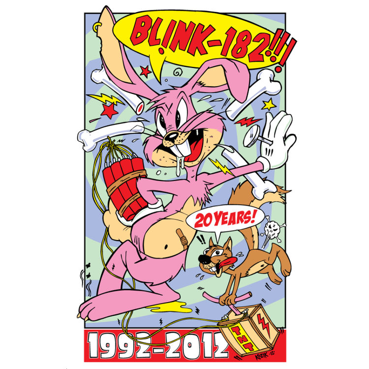 Blink-182 - 20th Anniversary (Pink Variant by Frank Kozik
