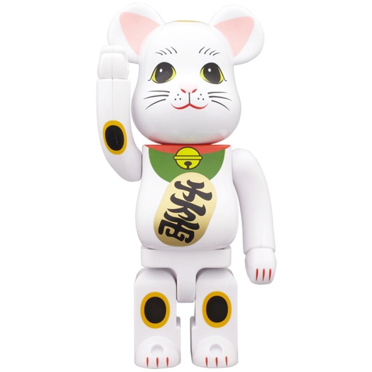 400% White Maneki Neko Be@rbrick