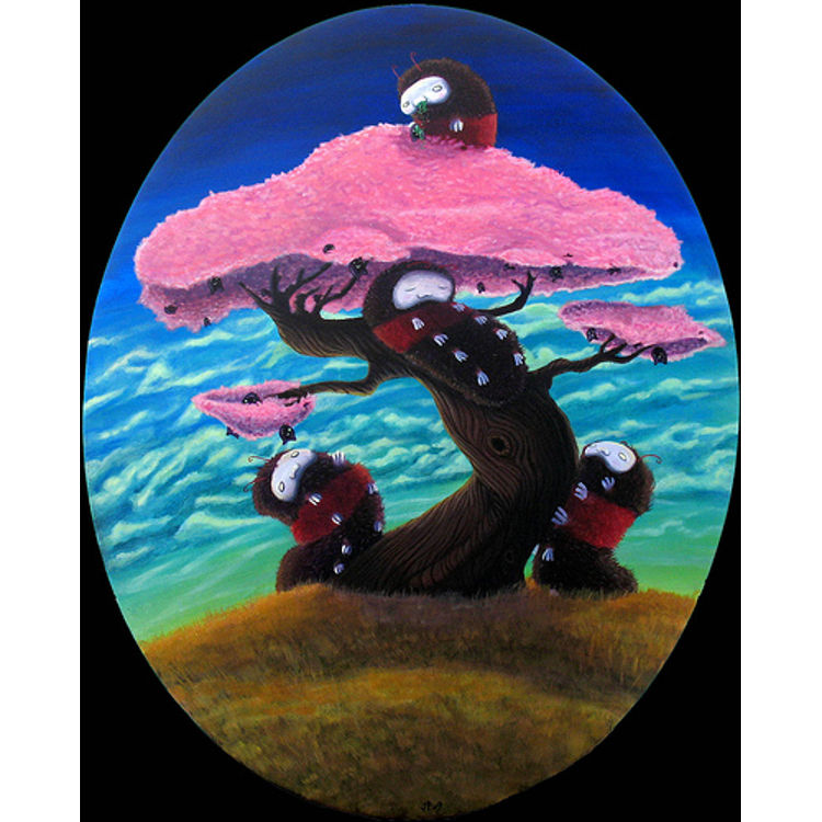 Murderpillars at the tree of knowledge by f+ (Josh Pearce)