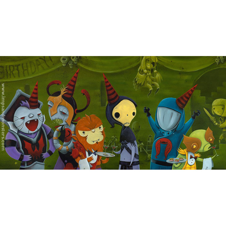 PARTY CRASHER (PRINT) by Justin Hillgrove