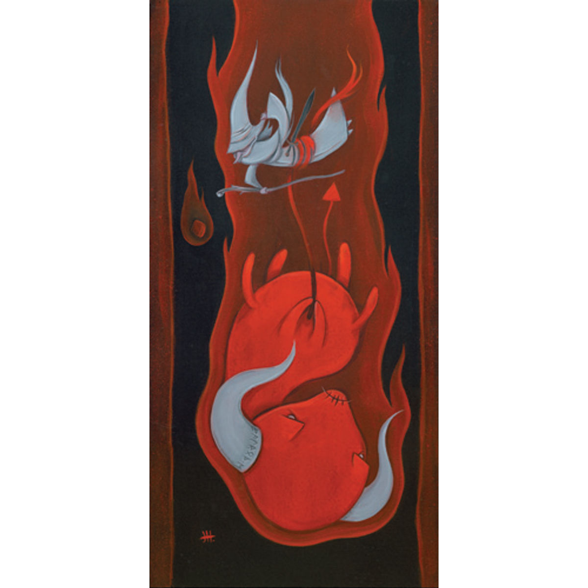 GANDALF'S DESCENT (PRINT)