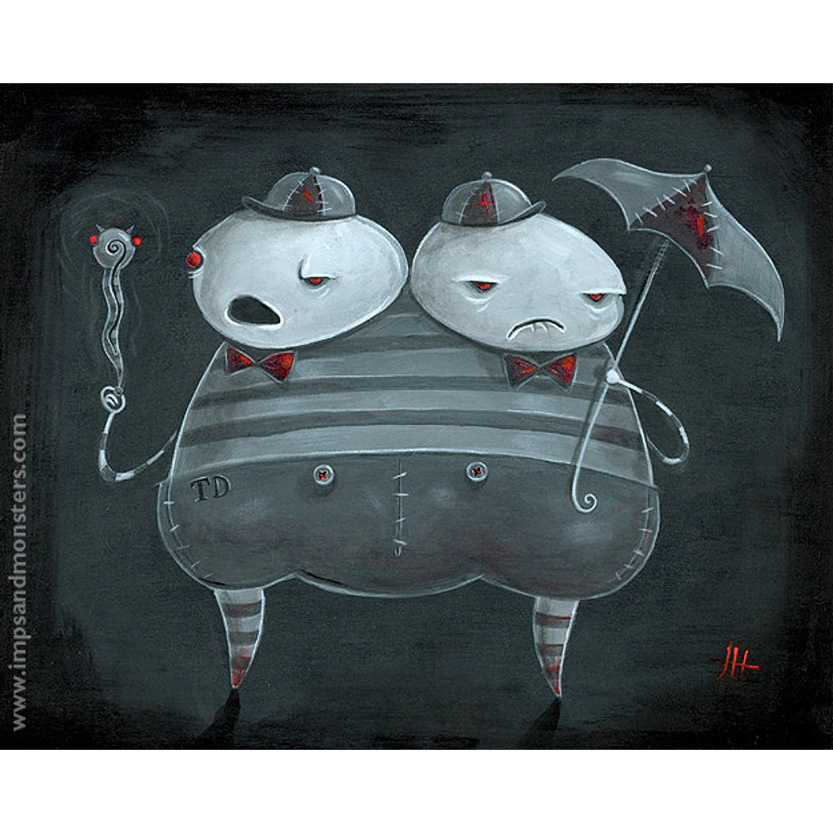 TWEEDLE DEE & DUM or IT"S A RATTLE, NOT A RATTLESNAKE