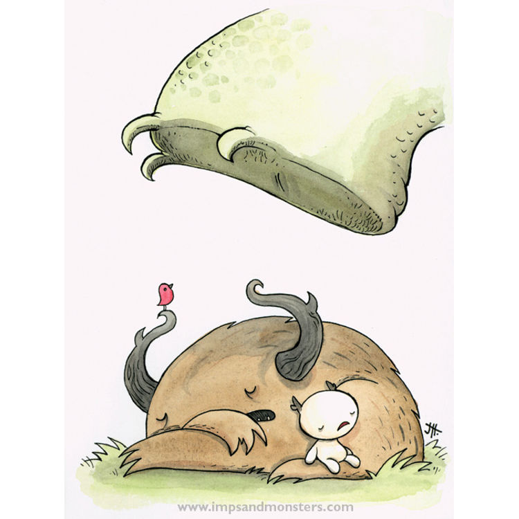 DREAM SQUASHER (PRINT) by Justin Hillgrove