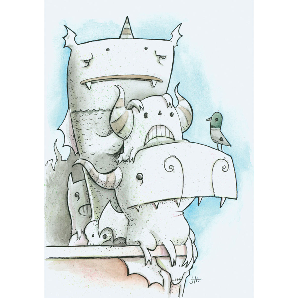 GARGOYLES (PRINT)