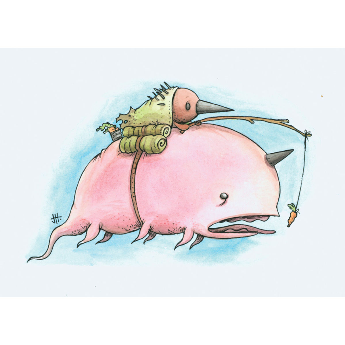 AIR NARWHAL RIDER (PRINT)