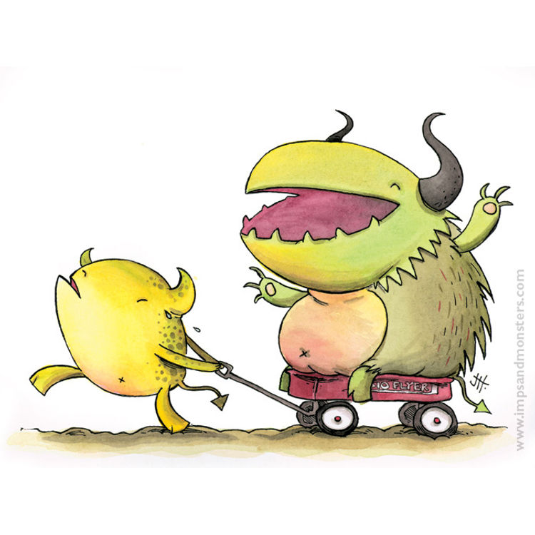 WAGON RIDE (PRINT) by Justin Hillgrove