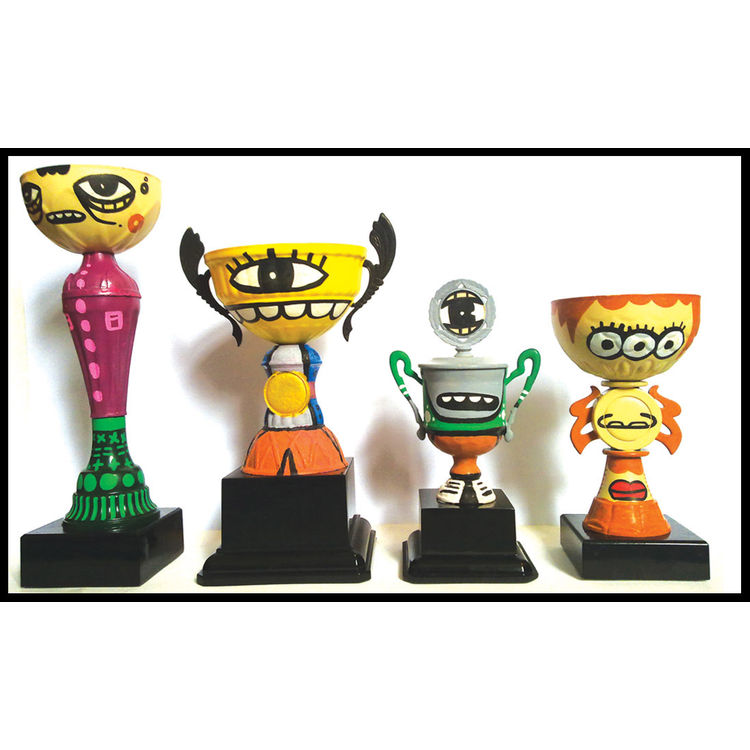 Hand Painted Trophies by Kev Munday