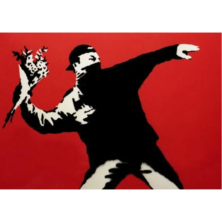 Love Is In The Air by Banksy