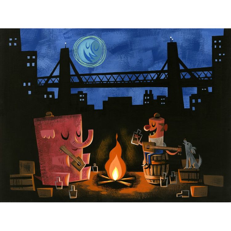 Boozin Under The Tracks by Amanda Visell