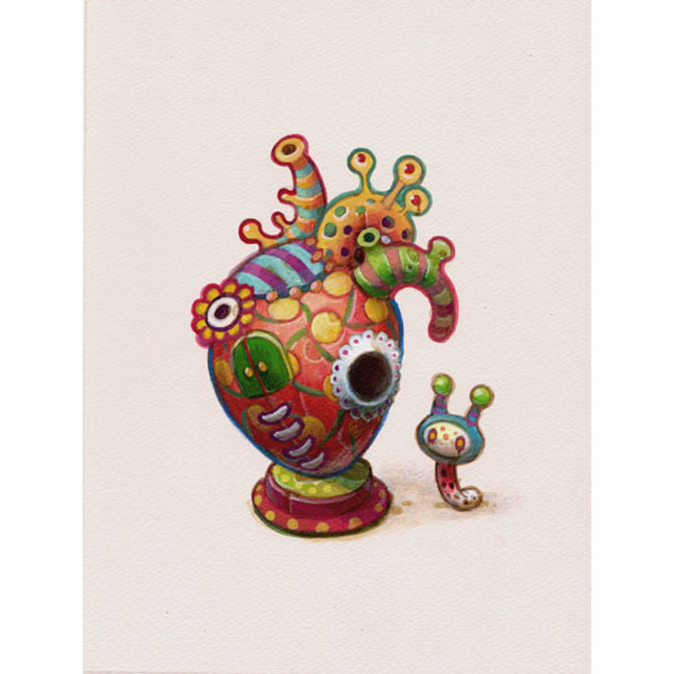 Colorful Heart by Yoko D'Holbachie