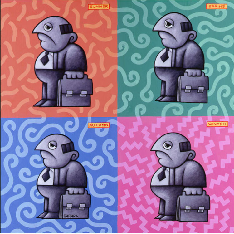 Four Seasons of Greyman by Dadara