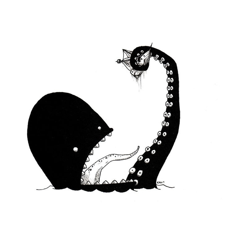 Kraken Attackin' (Set of 2) by Keith Noordzy