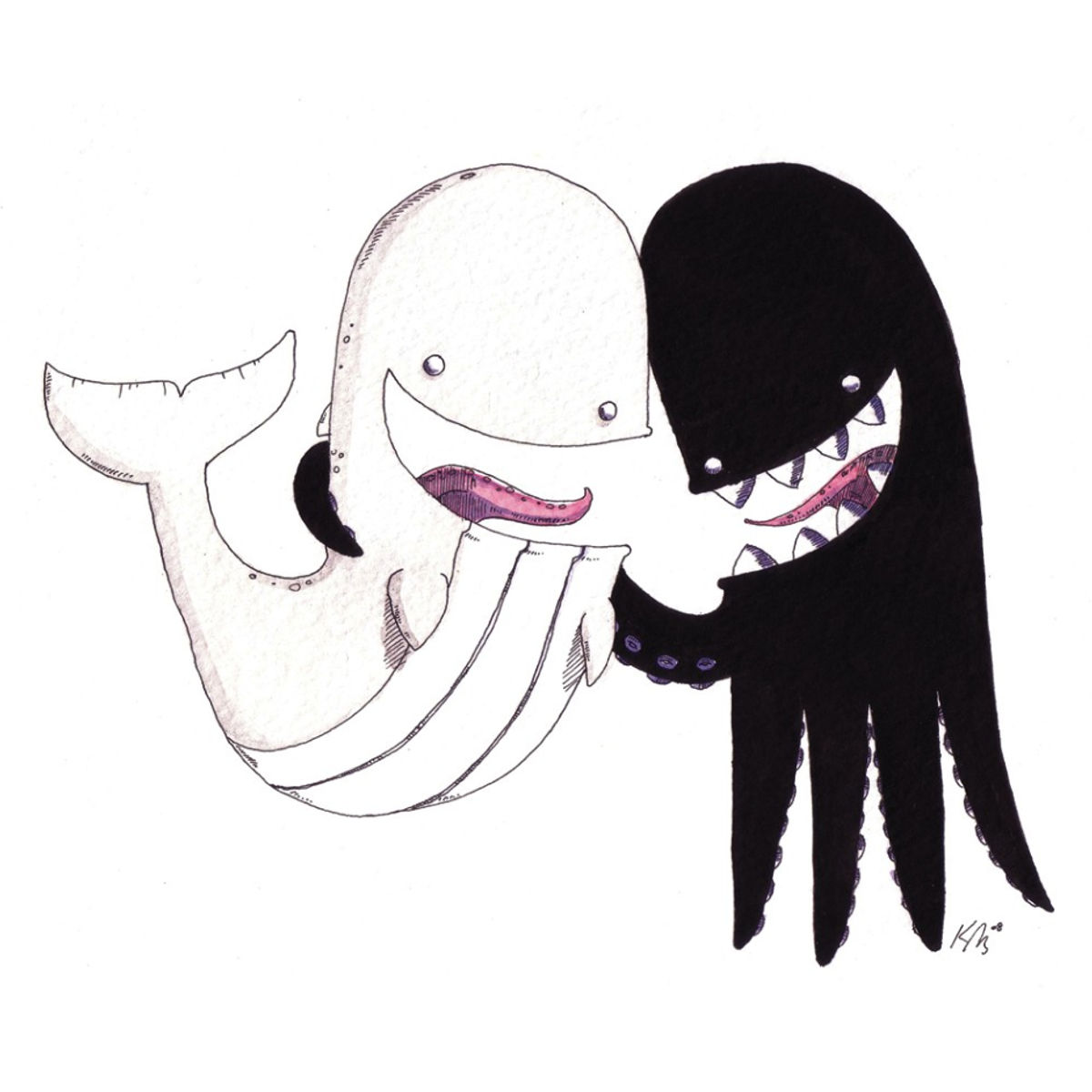 Kraken And Whale: BFF