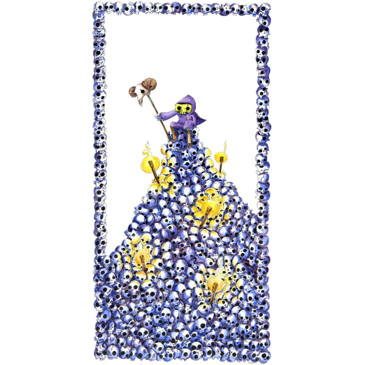 Skeletor Atop A Throne Of Skulls