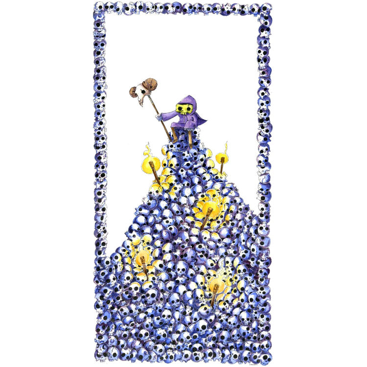 Skeletor Atop A Throne Of Skulls by Keith Noordzy