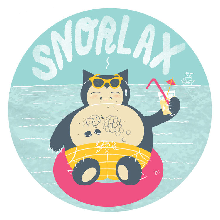 Snorlax by This Paper Ship