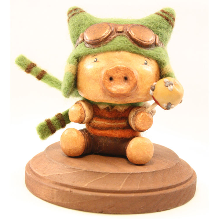 Aviator Piggie by Angela Matteson