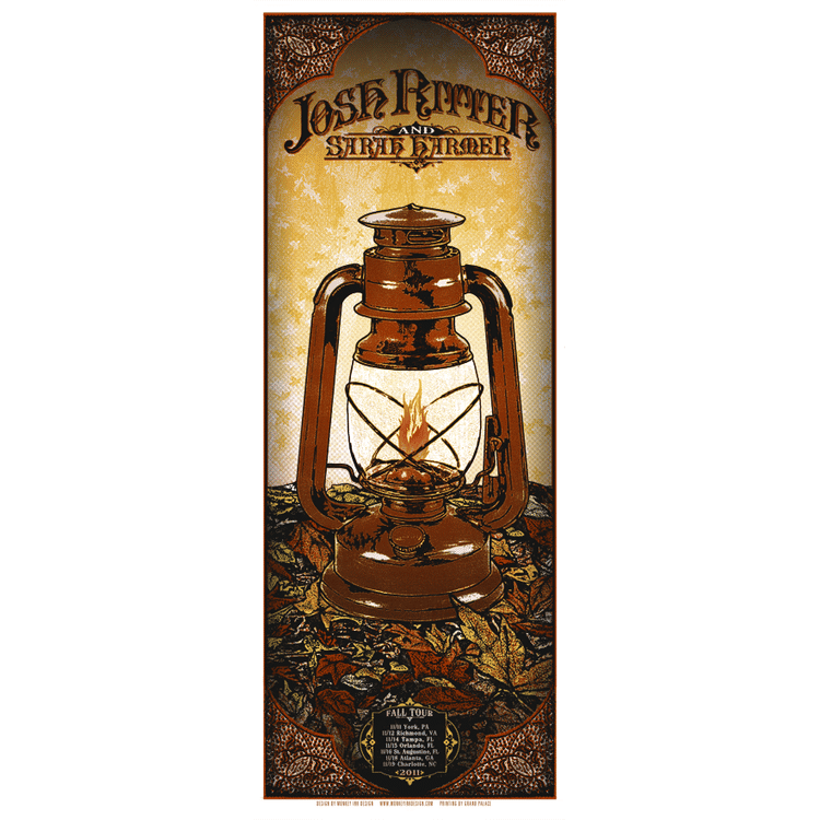 Josh Ritter - 2011 Fall Tour by Monkey Ink Design