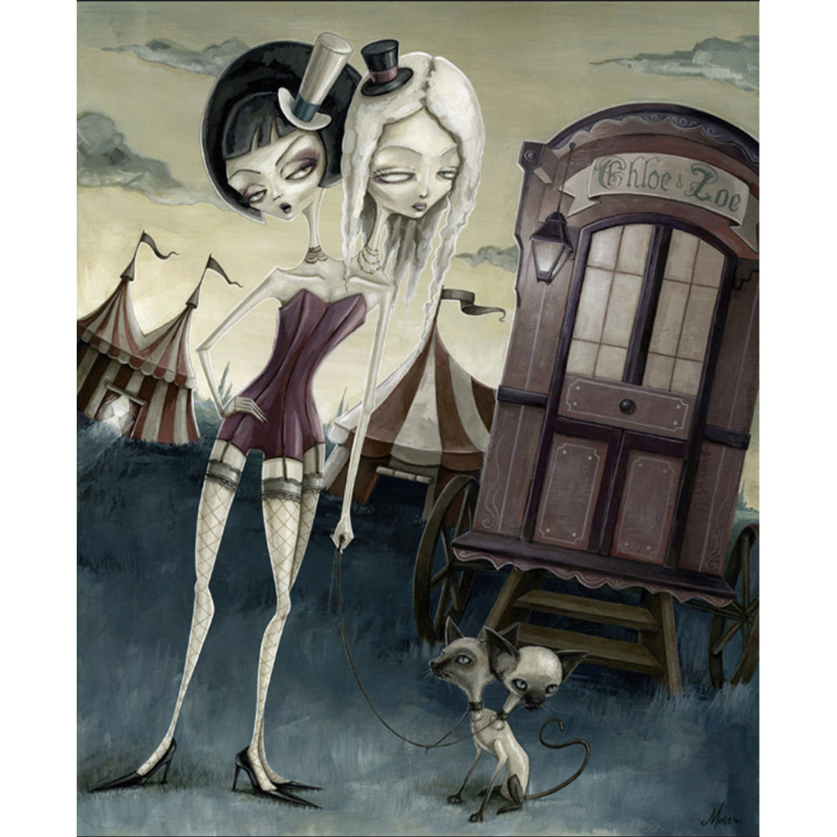 Chloe, Zoe And The Siamese Kittens