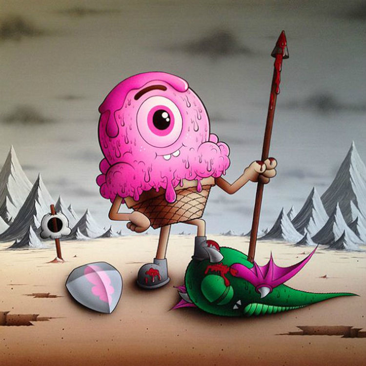 The Triumphant Warrior by Buff Monster