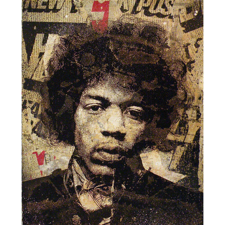 Jimi Hendrix 2 by Greg Gossel