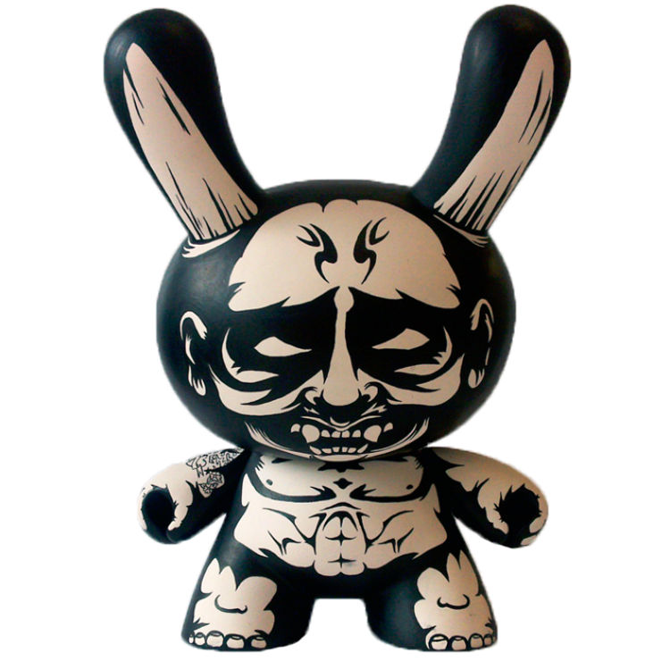 Guy Wearing Hannya Mask by Jon-Paul Kaiser