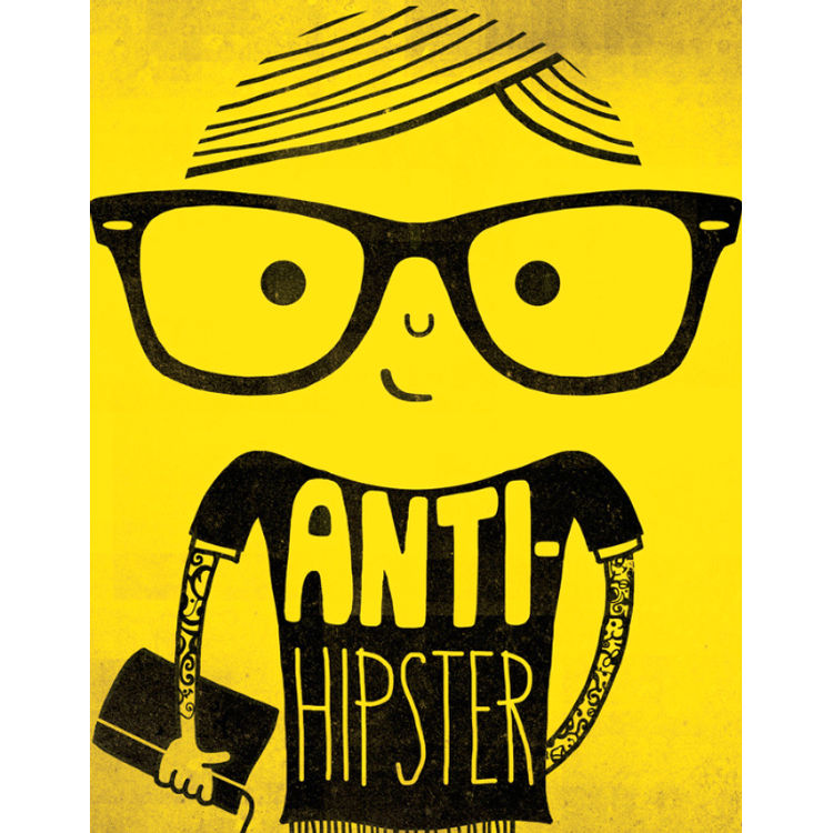 Anti-hipster - Yellow by Trevor Ede