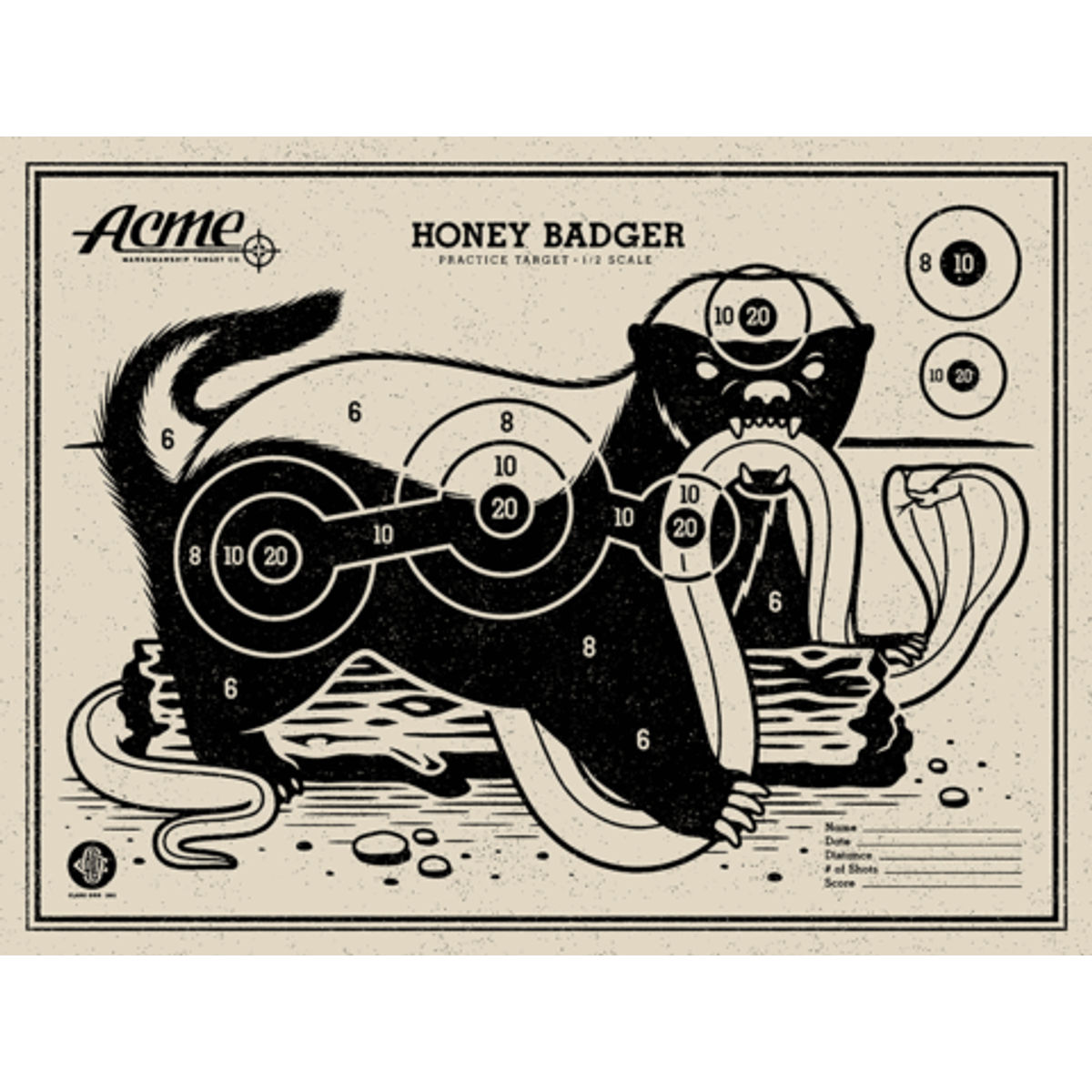 Honey Badger Target