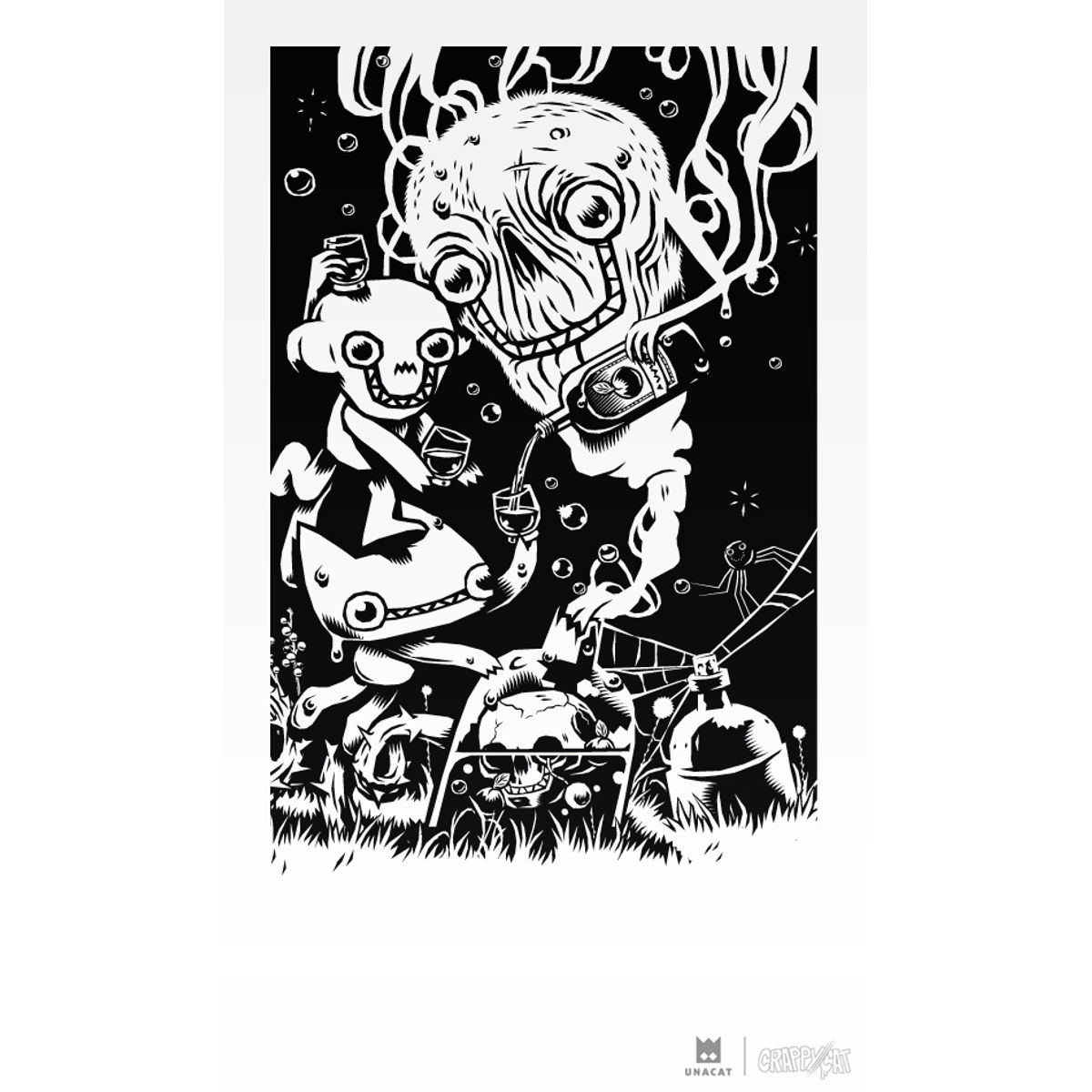 Oh Schnapps : Poison Plum screen print