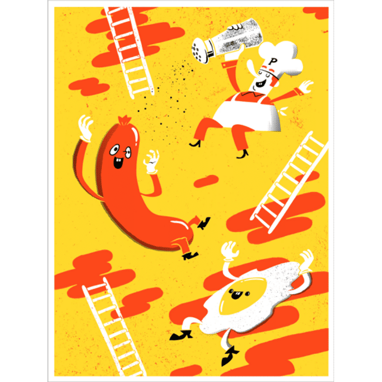 Burger Hold the Pickle by Sean Dove