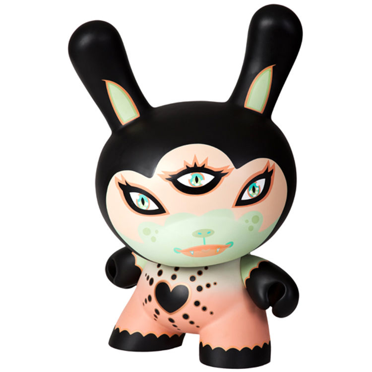 20" Pink Black Heart of Gold by Tara McPherson