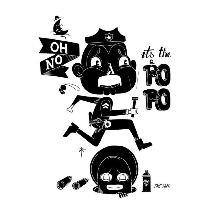 Oh No, It's The Po Po by The Yok