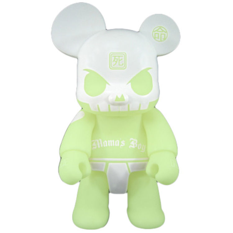 Mama's Boy Bear Qee - GID Green by Huck Gee