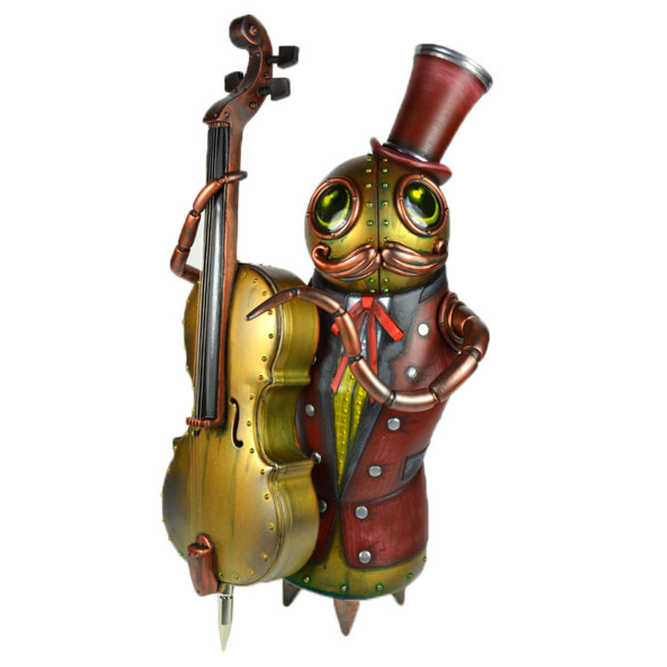 Gilded Lilies Bass Player by Doktor A