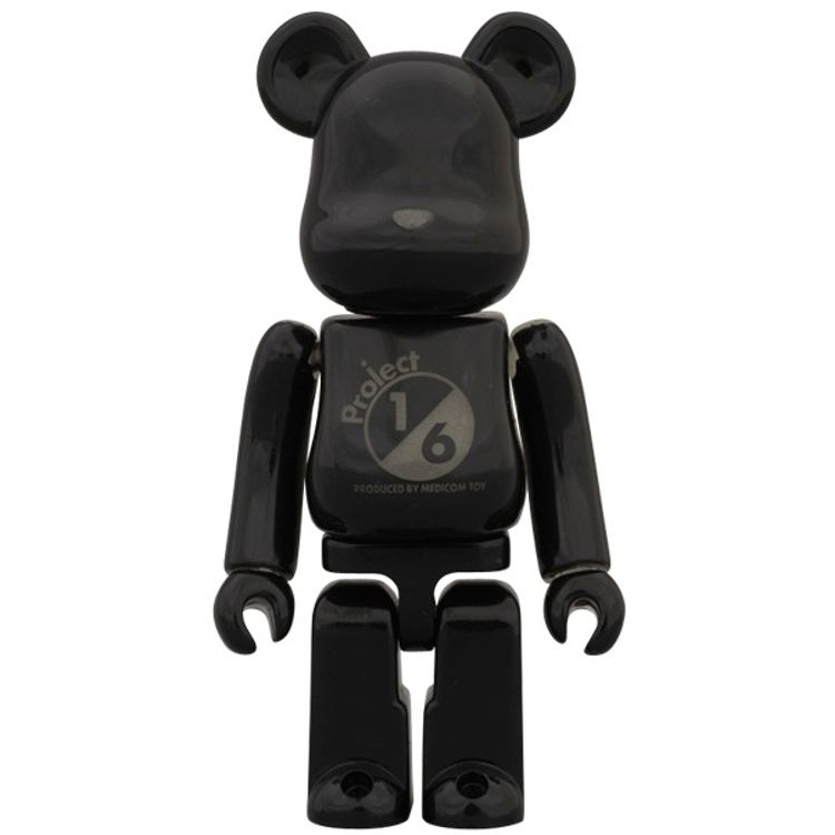 Project 1/6 Be@rbrick - GID Black by Medicom