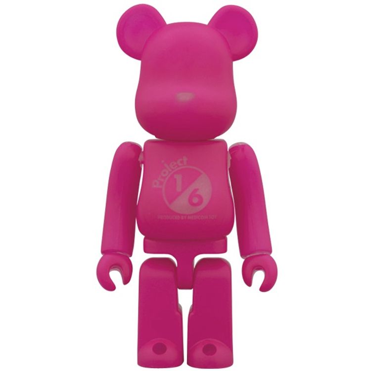 Project 1/6 Be@rbrick - GID Pink by Medicom