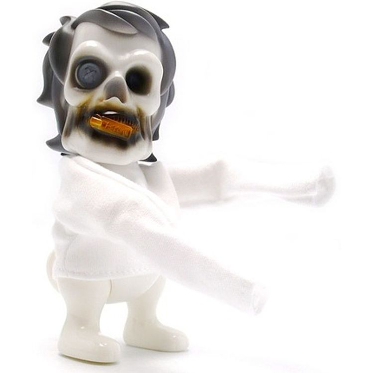 Obake Dog - Zip Face White by Take-Shit