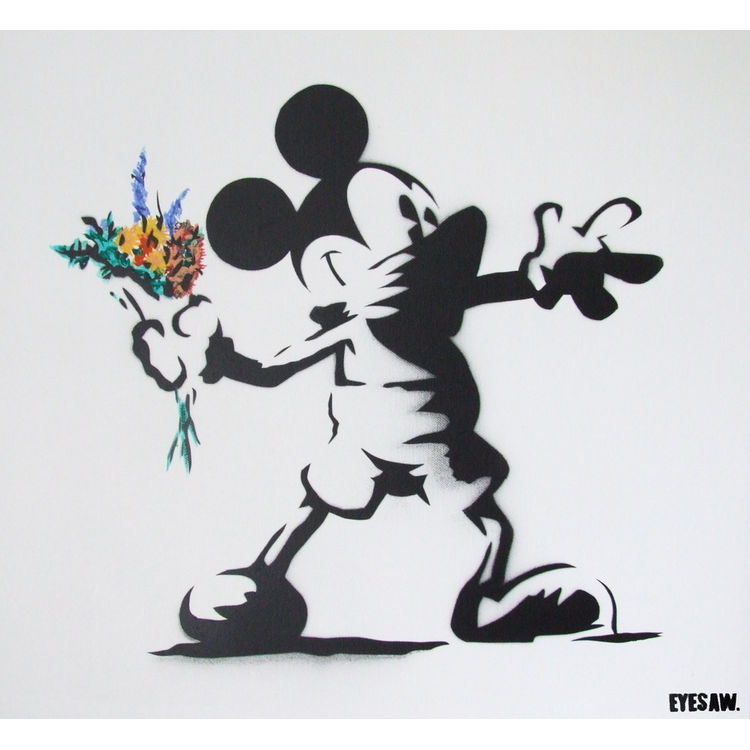 Mickey Mou$e Bank$y by Eyesaw