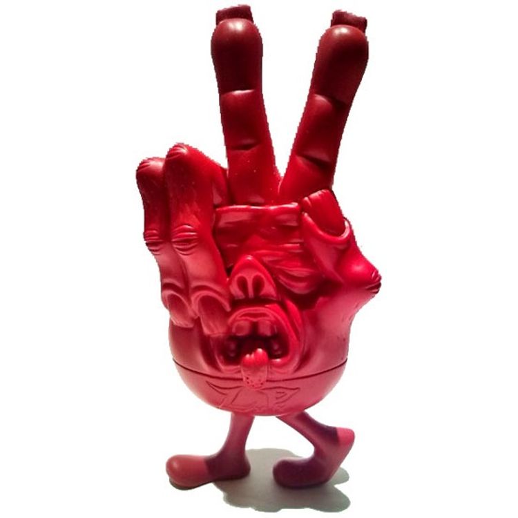 The Weird Hand Monster of S”K”UM-kun - Red by Knuckle (Little Chop Design)