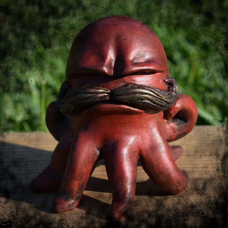 GUS THE GRUMPOCTOPUS - RED by Vanessa Ramirez