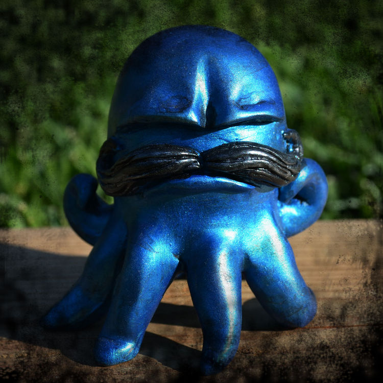 GUS THE GRUMPOCTOPUS - BLUE by Vanessa Ramirez