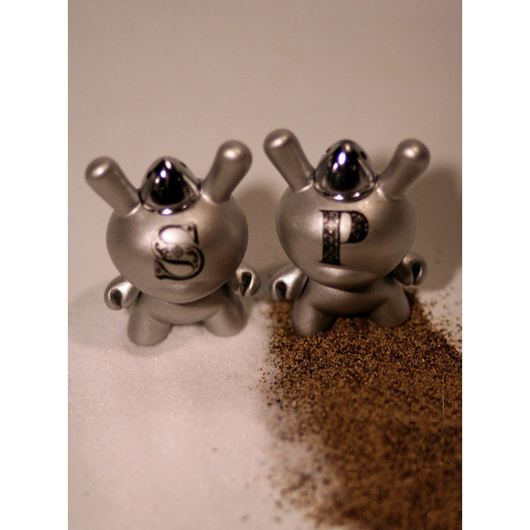 Dunny Salt and Pepper Shakers by Zombiemonkie (Mikie Graham)