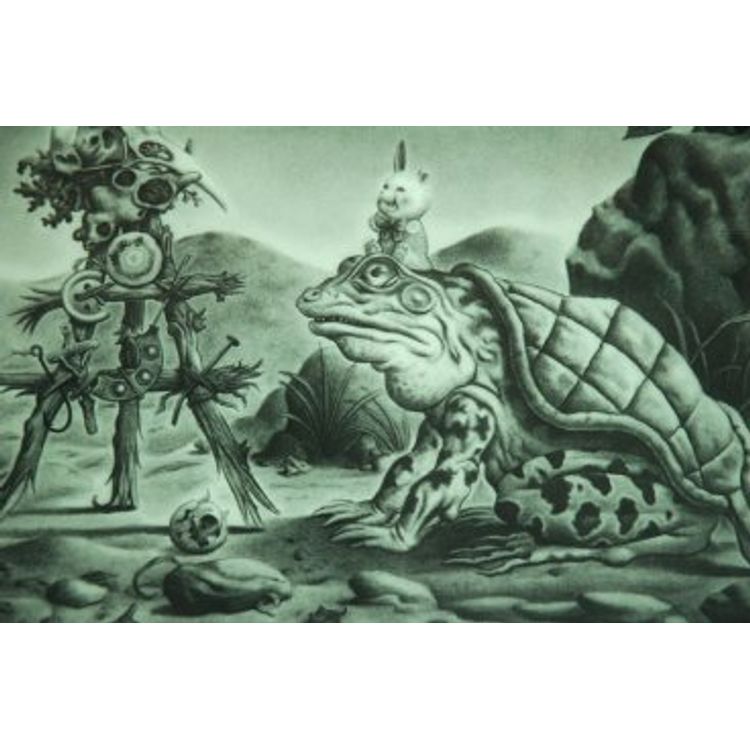 The Pensioner Intaglio Print by Jim Woodring