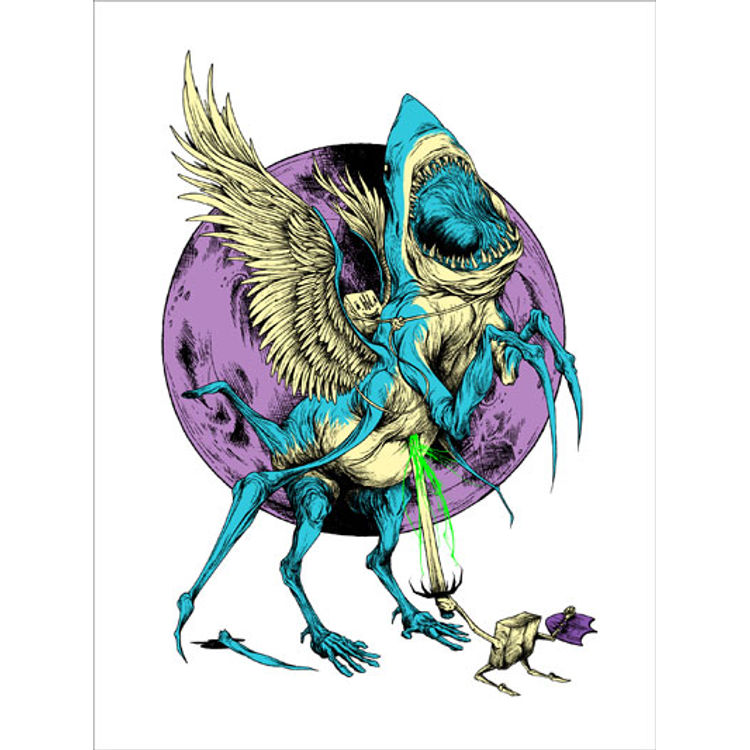 Sharkasus by Alex Pardee